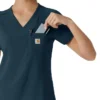 Blusa médica feminina Force Cross-Flex para usar por dentro