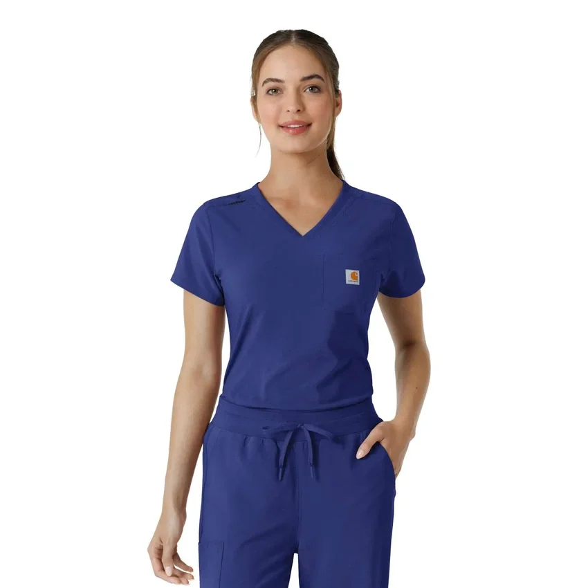 Blusa médica feminina Force Cross-Flex para usar por dentro