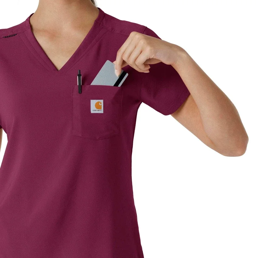 Blusa médica feminina Force Cross-Flex para usar por dentro