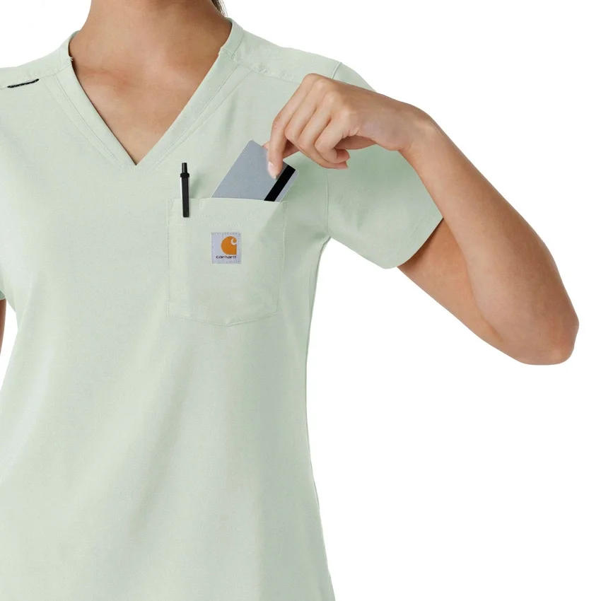 Blusa médica feminina Force Cross-Flex para usar por dentro