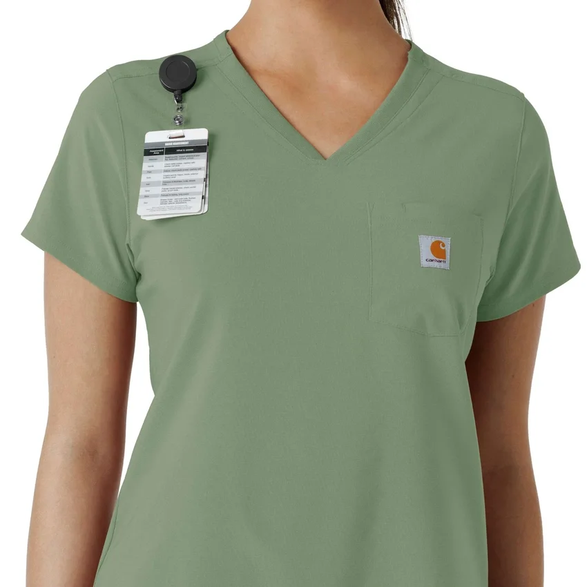Blusa médica feminina Force Cross-Flex para usar por dentro