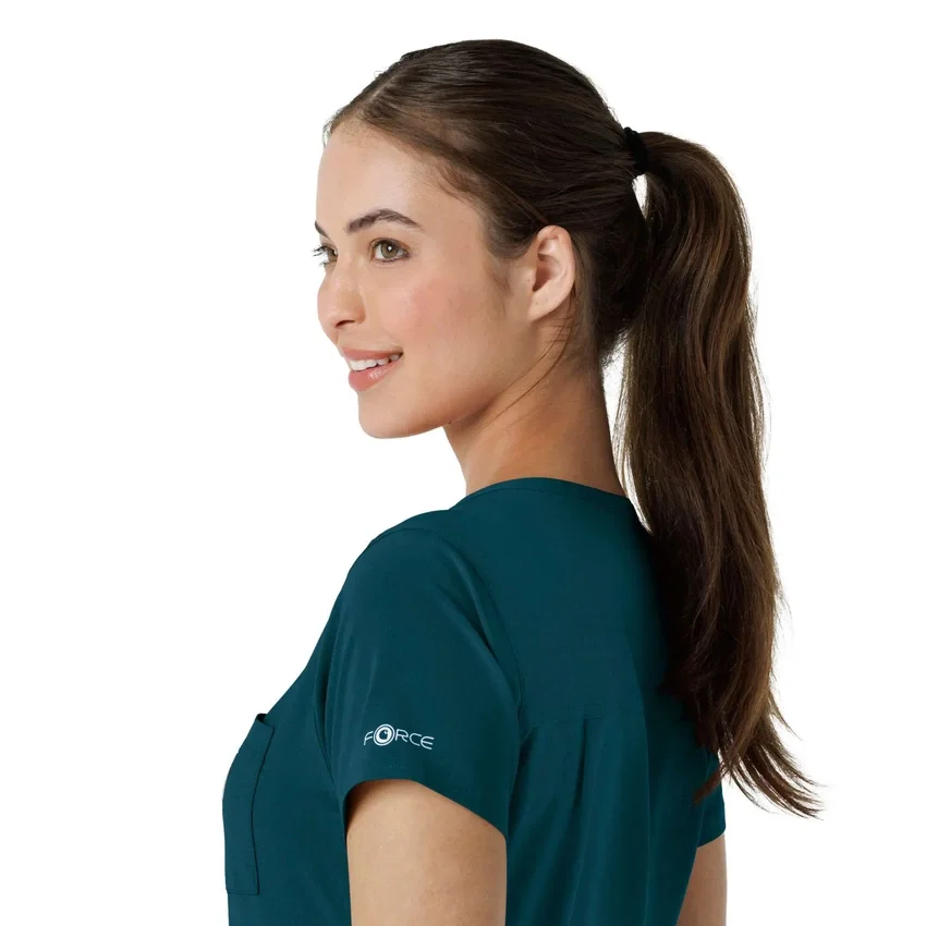 Blusa médica feminina Force Cross-Flex para usar por dentro