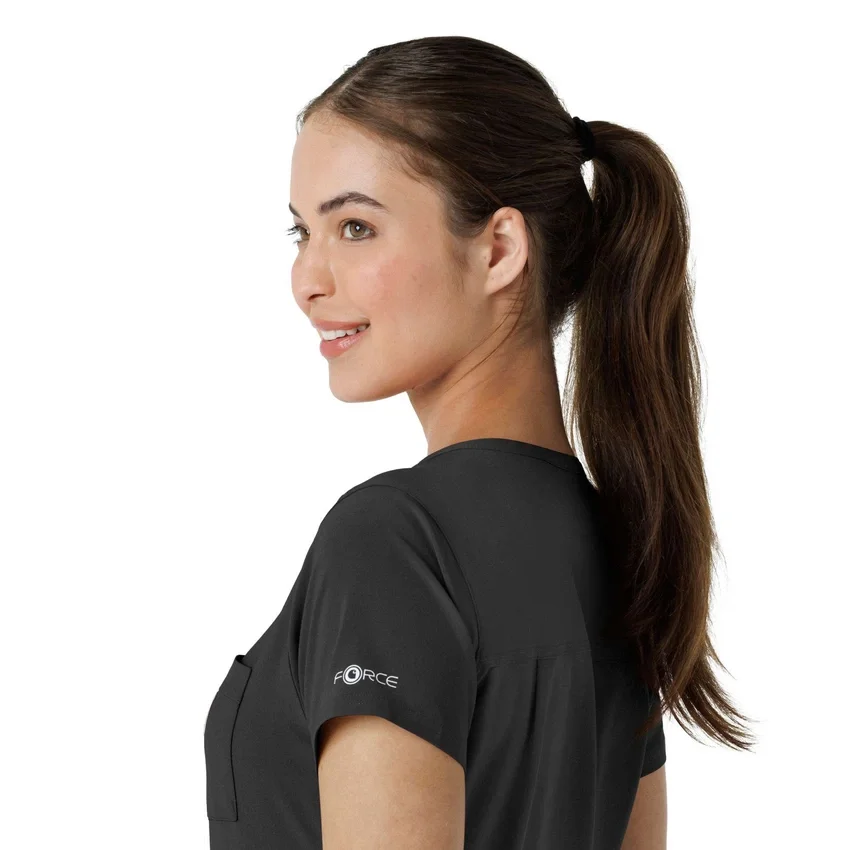 Blusa médica feminina Force Cross-Flex para usar por dentro