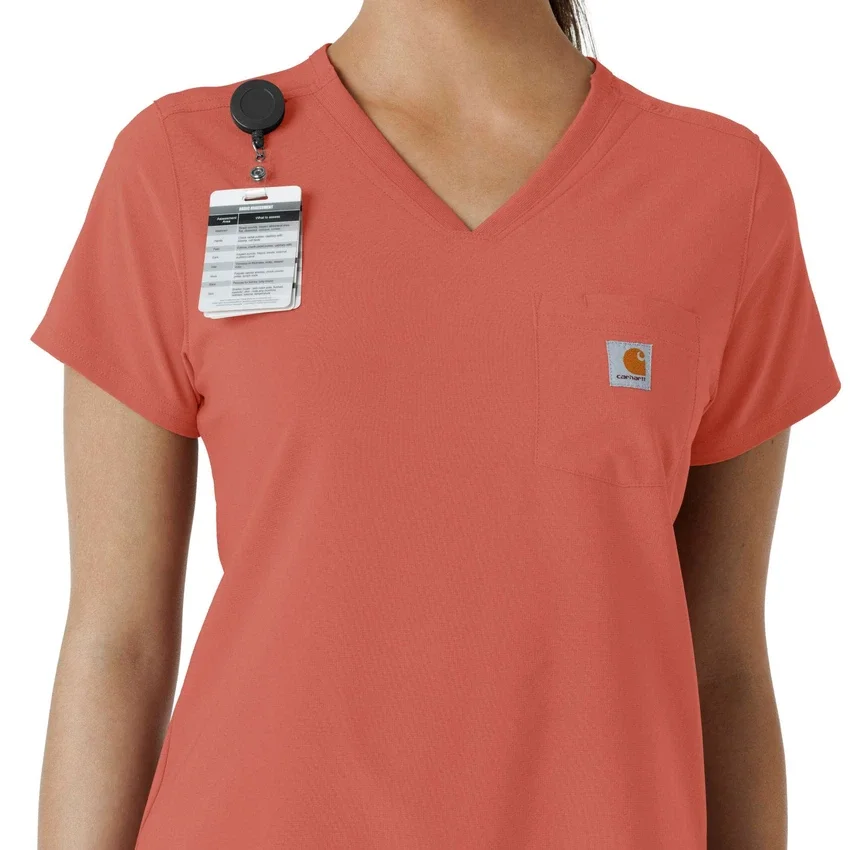 Blusa médica feminina Force Cross-Flex para usar por dentro