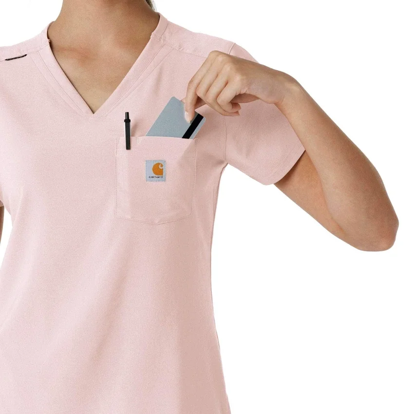 Blusa médica feminina Force Cross-Flex para usar por dentro