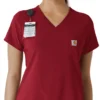 Blusa médica feminina Force Cross-Flex para usar por dentro