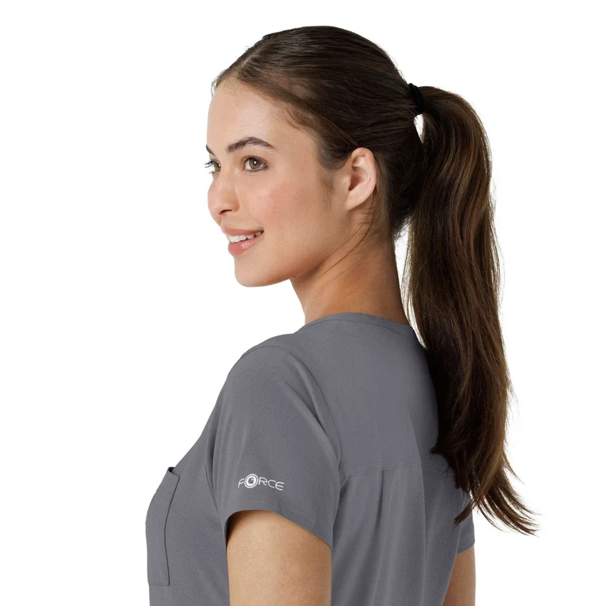 Blusa médica feminina Force Cross-Flex para usar por dentro