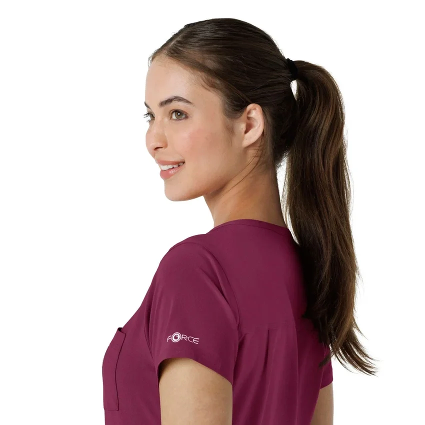 Blusa médica feminina Force Cross-Flex para usar por dentro