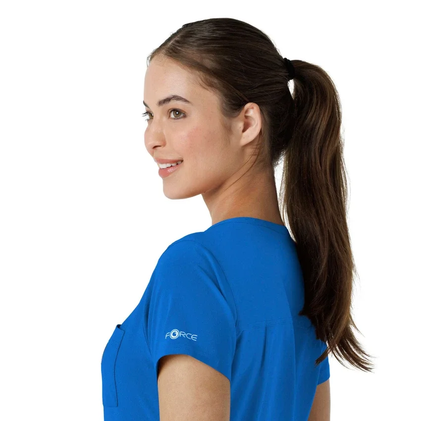 Blusa médica feminina Force Cross-Flex para usar por dentro