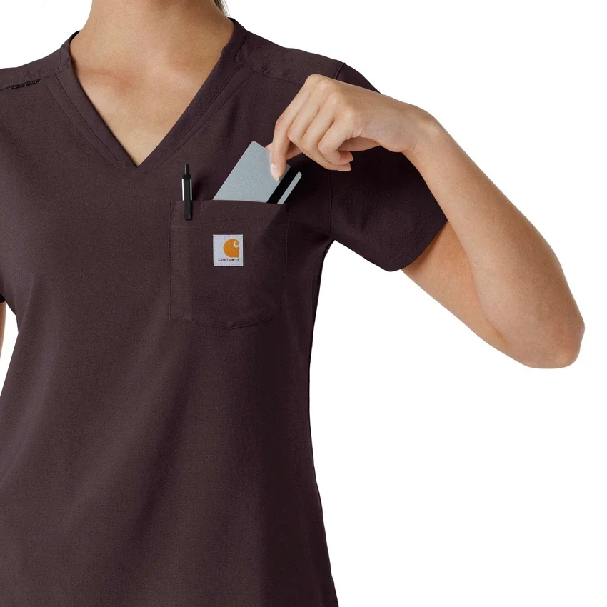 Blusa médica feminina Force Cross-Flex para usar por dentro