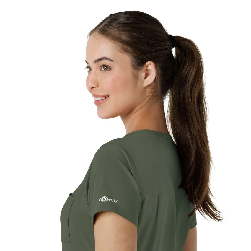 Blusa médica feminina Force Cross-Flex para usar por dentro