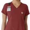 Blusa médica feminina Force Cross-Flex para usar por dentro