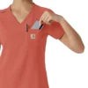 Blusa médica feminina Force Cross-Flex para usar por dentro