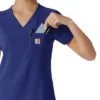 Blusa médica feminina Force Cross-Flex para usar por dentro