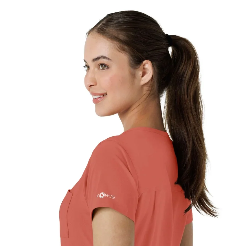 Blusa médica feminina Force Cross-Flex para usar por dentro