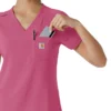 Blusa médica feminina Force Cross-Flex para usar por dentro