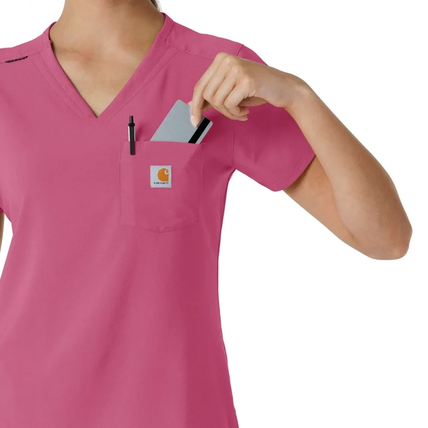 Blusa médica feminina Force Cross-Flex para usar por dentro