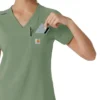 Blusa médica feminina Force Cross-Flex para usar por dentro