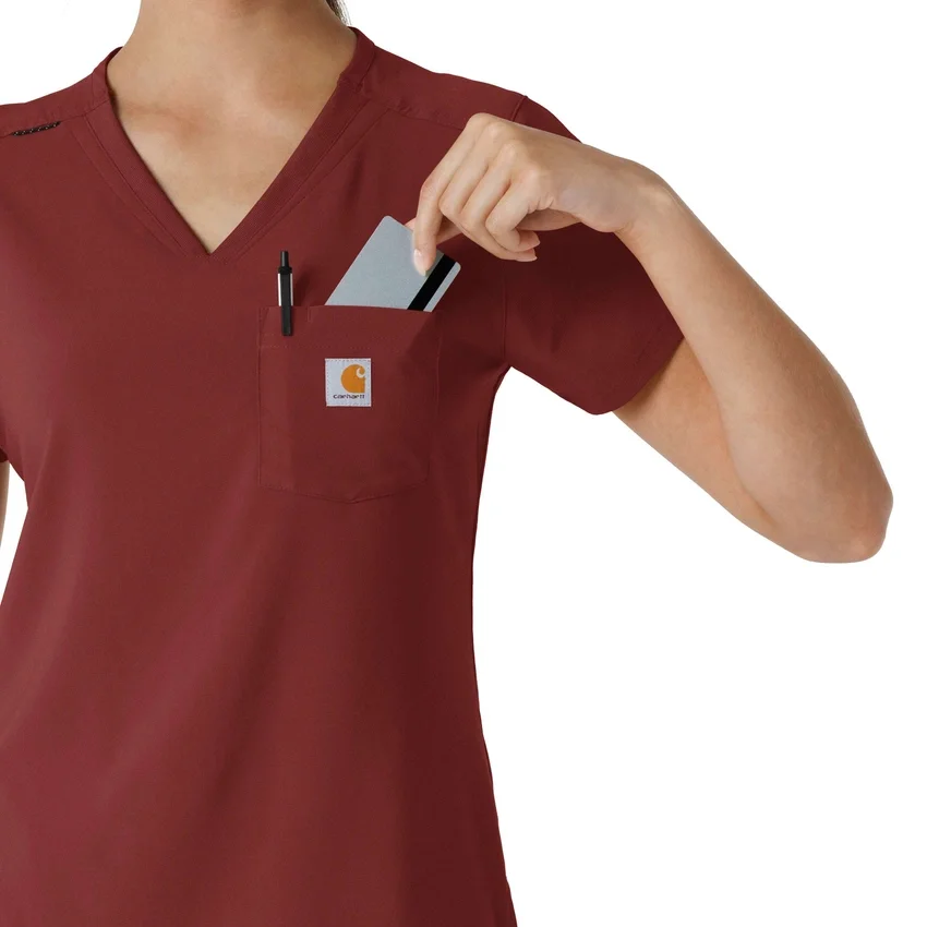 Blusa médica feminina Force Cross-Flex para usar por dentro