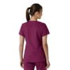 Blusa médica feminina Force Essentials com decote em V e painéis de malha