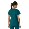 Blusa médica feminina Force Essentials com decote em V e painéis de malha