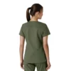 Blusa médica feminina Force Essentials com decote em V e painéis de malha