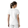 Blusa médica feminina Force Essentials com decote em V e painéis de malha