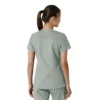 Blusa médica feminina Force Essentials com decote em V e painéis de malha