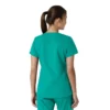 Blusa médica feminina Force Essentials com decote em V e painéis de malha