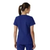 Blusa médica feminina Force Essentials com decote em V e painéis de malha