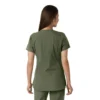 Blusa médica feminina Force Essentials com decote em V e painéis em malha