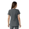 Blusa médica feminina Force Essentials com decote em V e painéis em malha