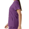 Blusa médica feminina Force Essentials com decote em V e painéis em malha