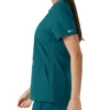 Blusa médica feminina Force Essentials com decote em V e painéis em malha
