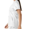 Blusa médica feminina Force Essentials com decote em V e painéis em malha