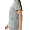Blusa médica feminina Force Essentials com decote em V e painéis em malha