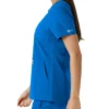 Blusa médica feminina Force Essentials com decote em V e painéis em malha
