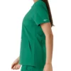 Blusa médica feminina Force Essentials com decote em V e painéis em malha
