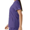 Blusa médica feminina Force Essentials com decote em V e painéis em malha