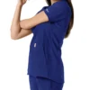 Blusa médica feminina Force Essentials com decote em V e painéis em malha