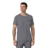 Blusa médica Force Cross-Flex com gola redonda
