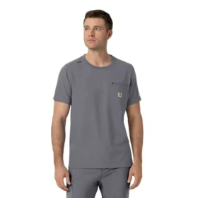 Blusa médica Force Cross-Flex com gola redonda