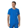 Blusa médica Force Cross-Flex com gola redonda