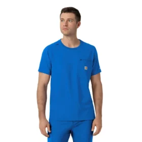 Blusa médica Force Cross-Flex com gola redonda