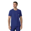 Blusa médica Force Cross-Flex com gola redonda