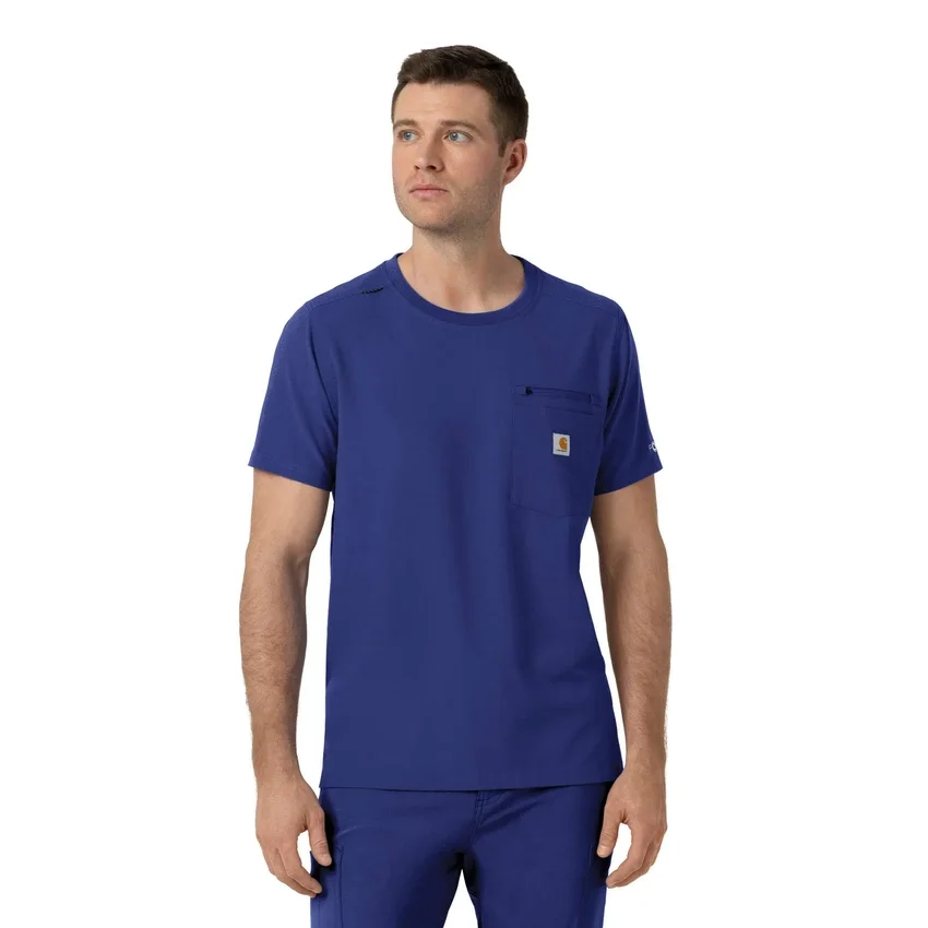 Blusa médica Force Cross-Flex com gola redonda