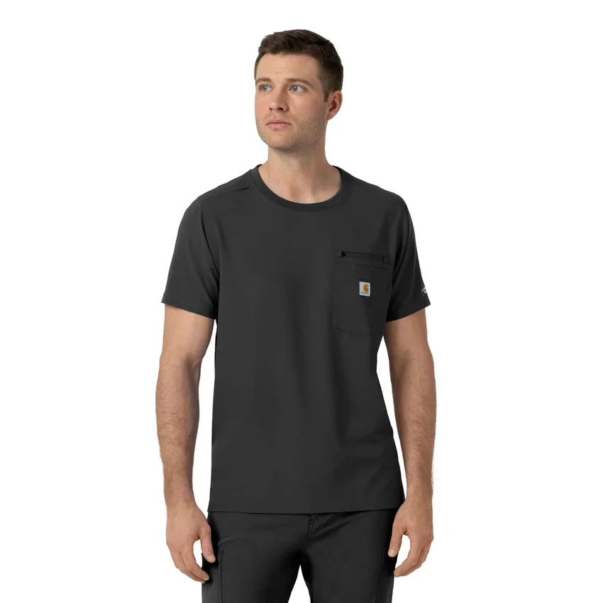 Blusa médica Force Cross-Flex com gola redonda