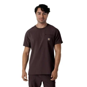 Blusa médica Force Cross-Flex com gola redonda