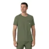 Blusa médica Force Cross-Flex com gola redonda
