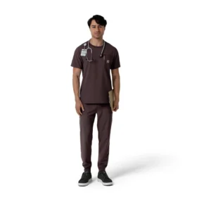 Blusa médica Force Cross-Flex com gola redonda